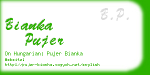 bianka pujer business card